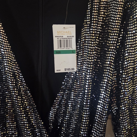Michael Kors Black and Silver Sequin Dress - Picture 2 of 2